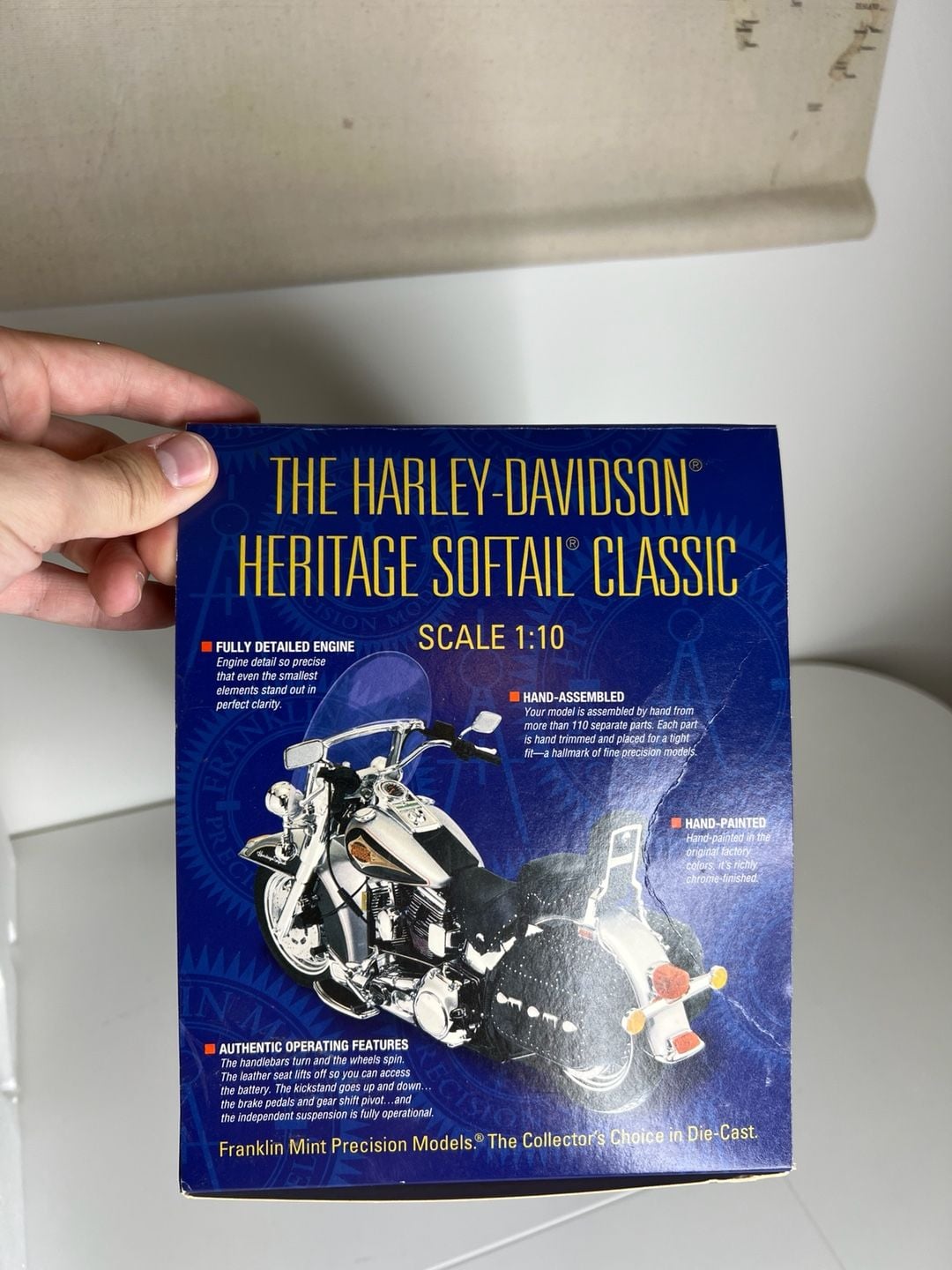 Franklin Mint Precision Models Harley-Davidson Heritage Softail Classic 1:10 9