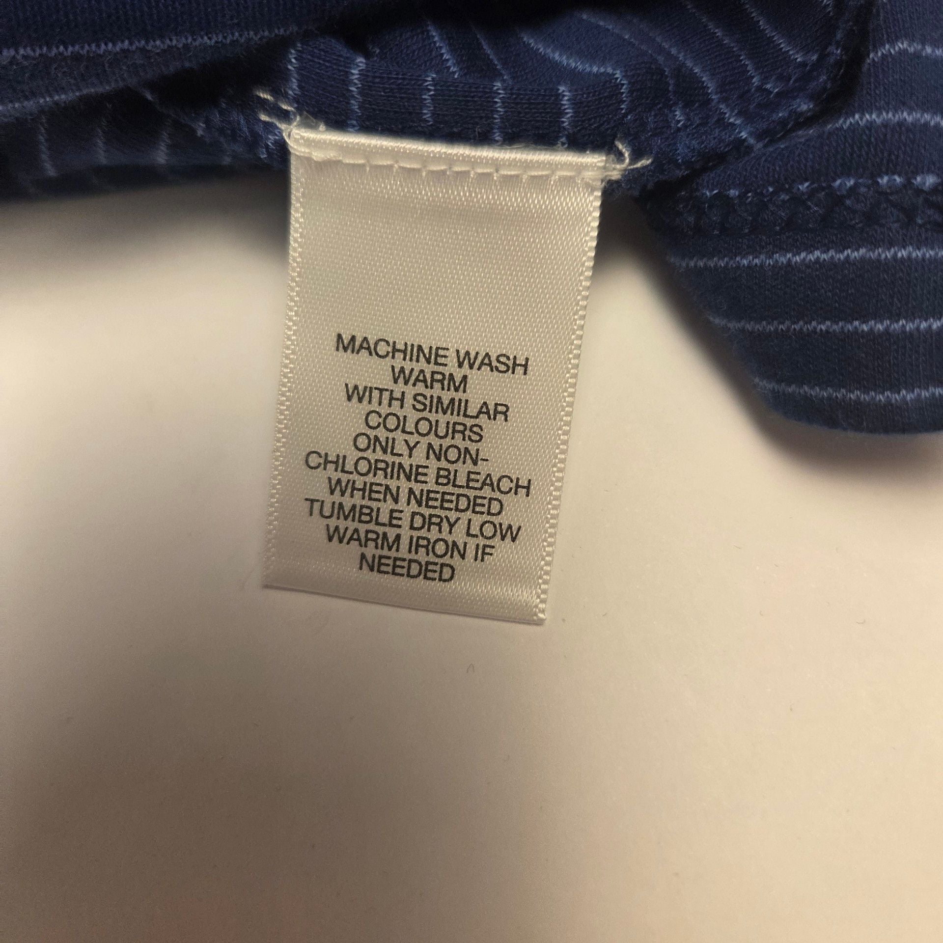 Roundtree & Yorke Polo Shirt Size 4XB Blue Supima Cotton Striped New 7