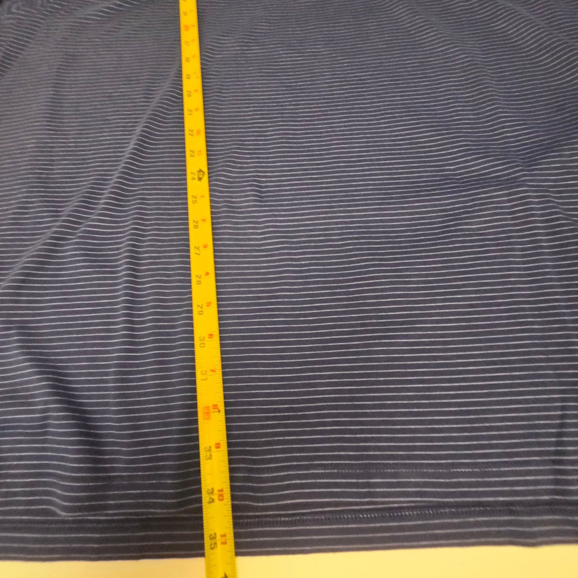 Roundtree & Yorke Polo Shirt Size 4XB Blue Supima Cotton Striped New 13