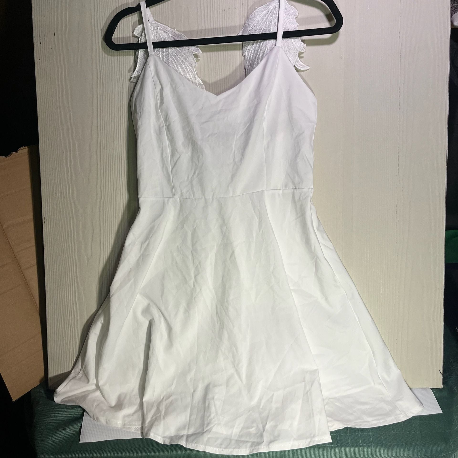 Chicwish Angel's Wings White Cami Dress 4