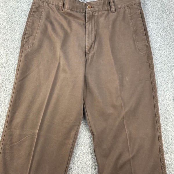 Izod Chino Pants Size 36/32 Brown Cotton