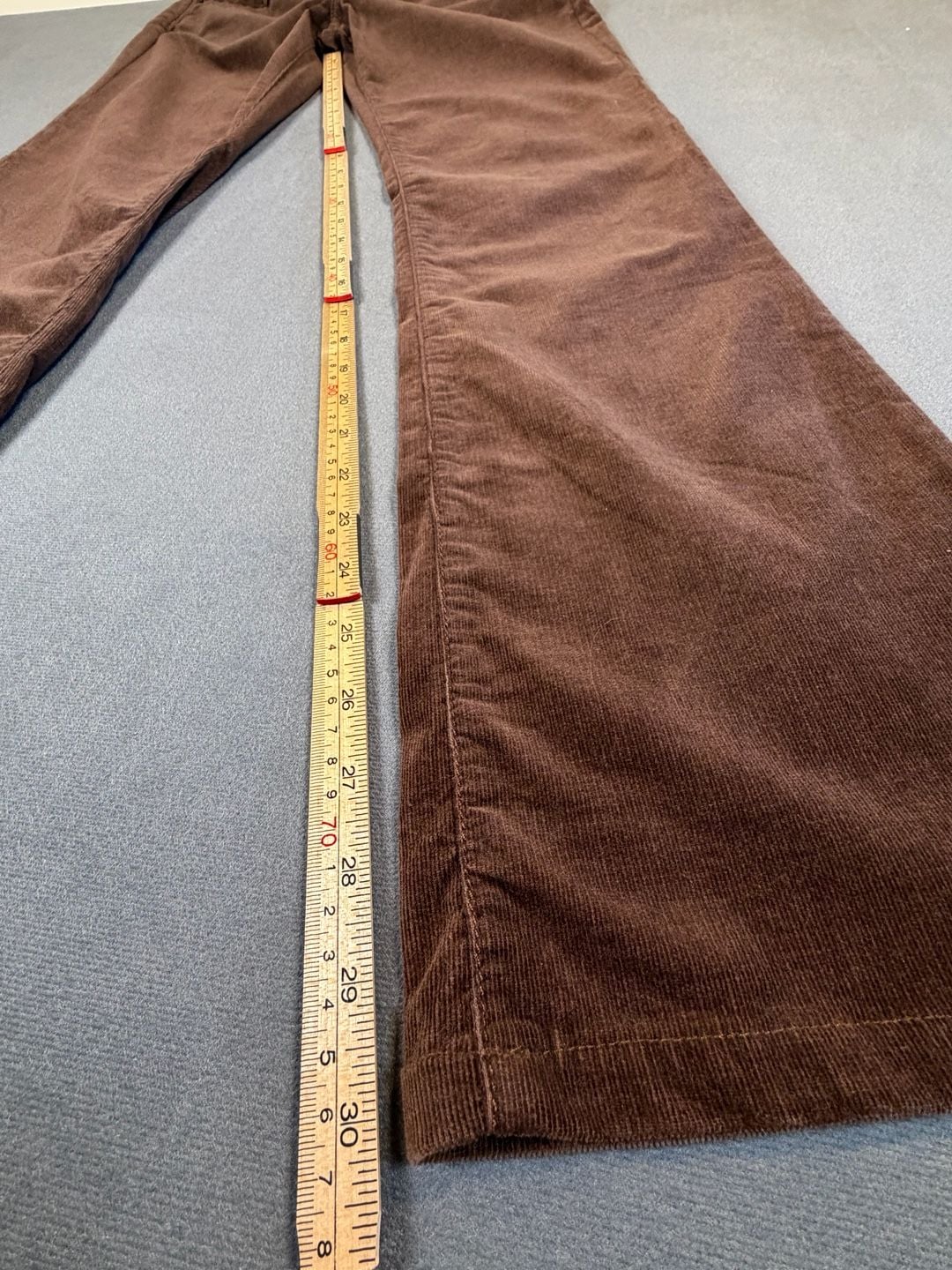 Express Y2K Brown Corduroy Flare Pants Low Rise Bootcut size 2 7