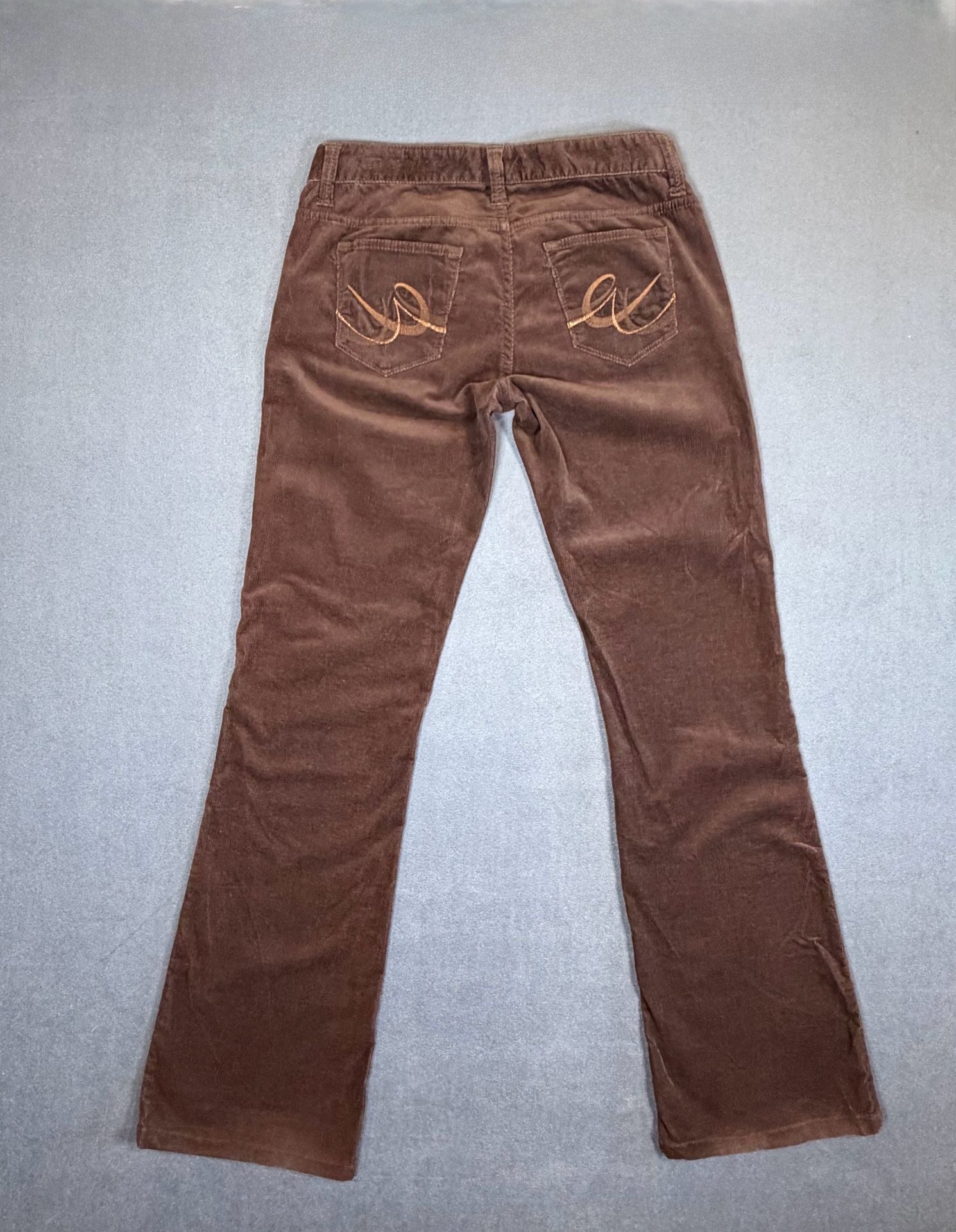 Express Y2K Brown Corduroy Flare Pants Low Rise Bootcut size 2 8