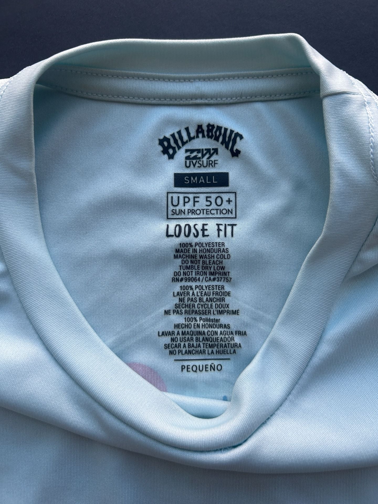 Billabong UV Surf Shirt Size Small UPF 50+ Loose Fit 4