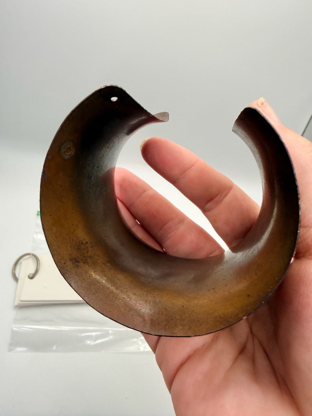 Handmade Copper Swirl Etched Wide Cuff Bracelet 3