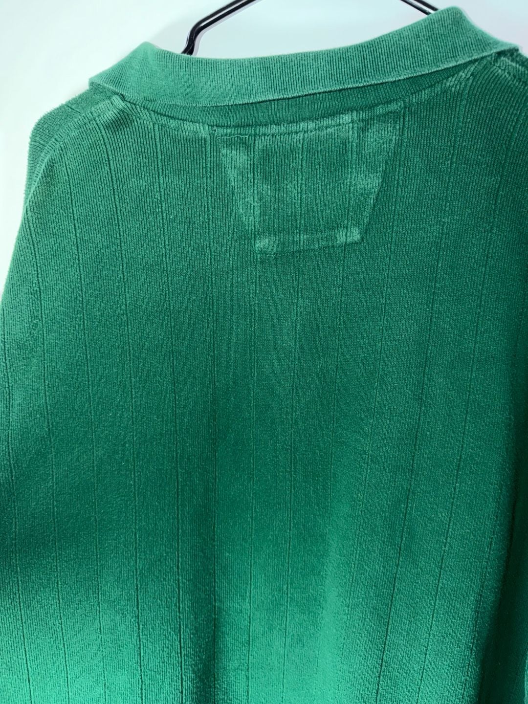 Vintage 90s Alexander Julian Colours Green Ribbed Polo Shirt XL Long Sleeve 11