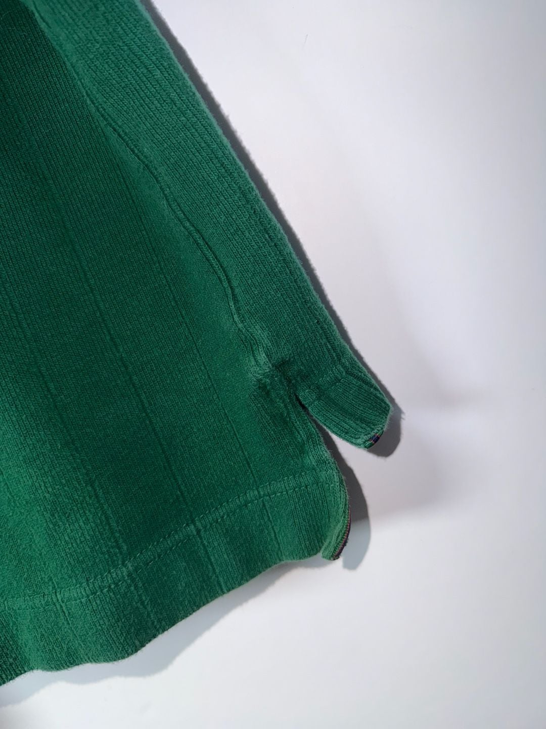 Vintage 90s Alexander Julian Colours Green Ribbed Polo Shirt XL Long Sleeve 12