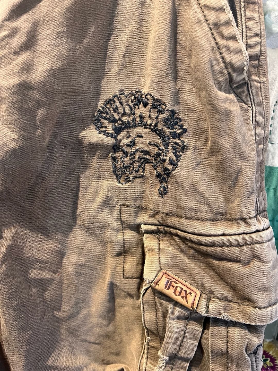 Fox Racing Cargo Shorts Brown Y2K Civilian Corps size 36 3