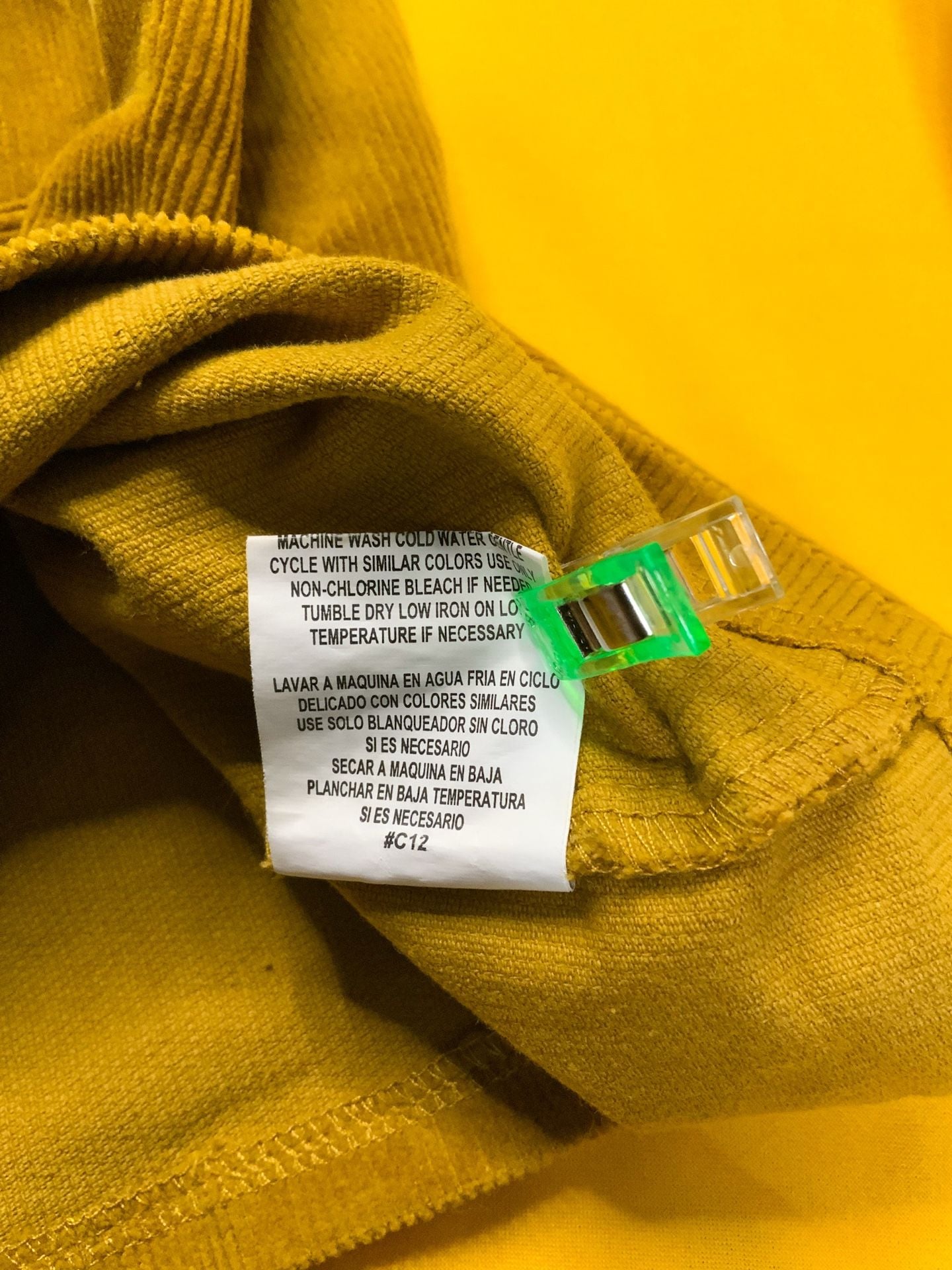 June & Hudson Corduroy Mini Women’s Skirt Size S Mustard 7