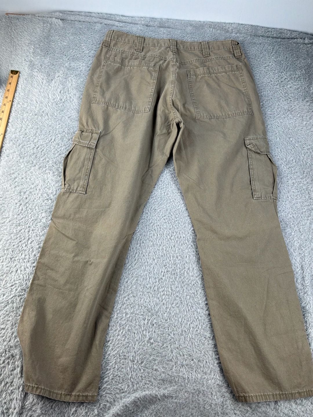 Wrangler Cargo Pants Size 36x32 Khaki Brown Cotton 7