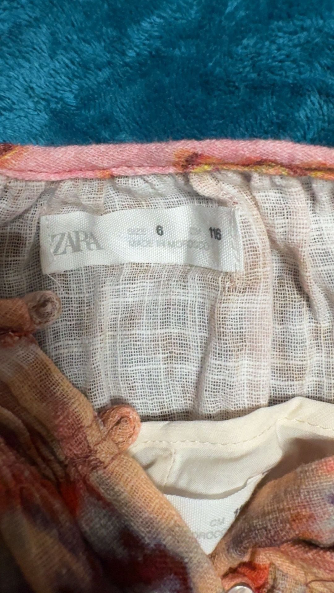 Zara Patchwork Dress Size 6 Multi Floral Boho Summer 3