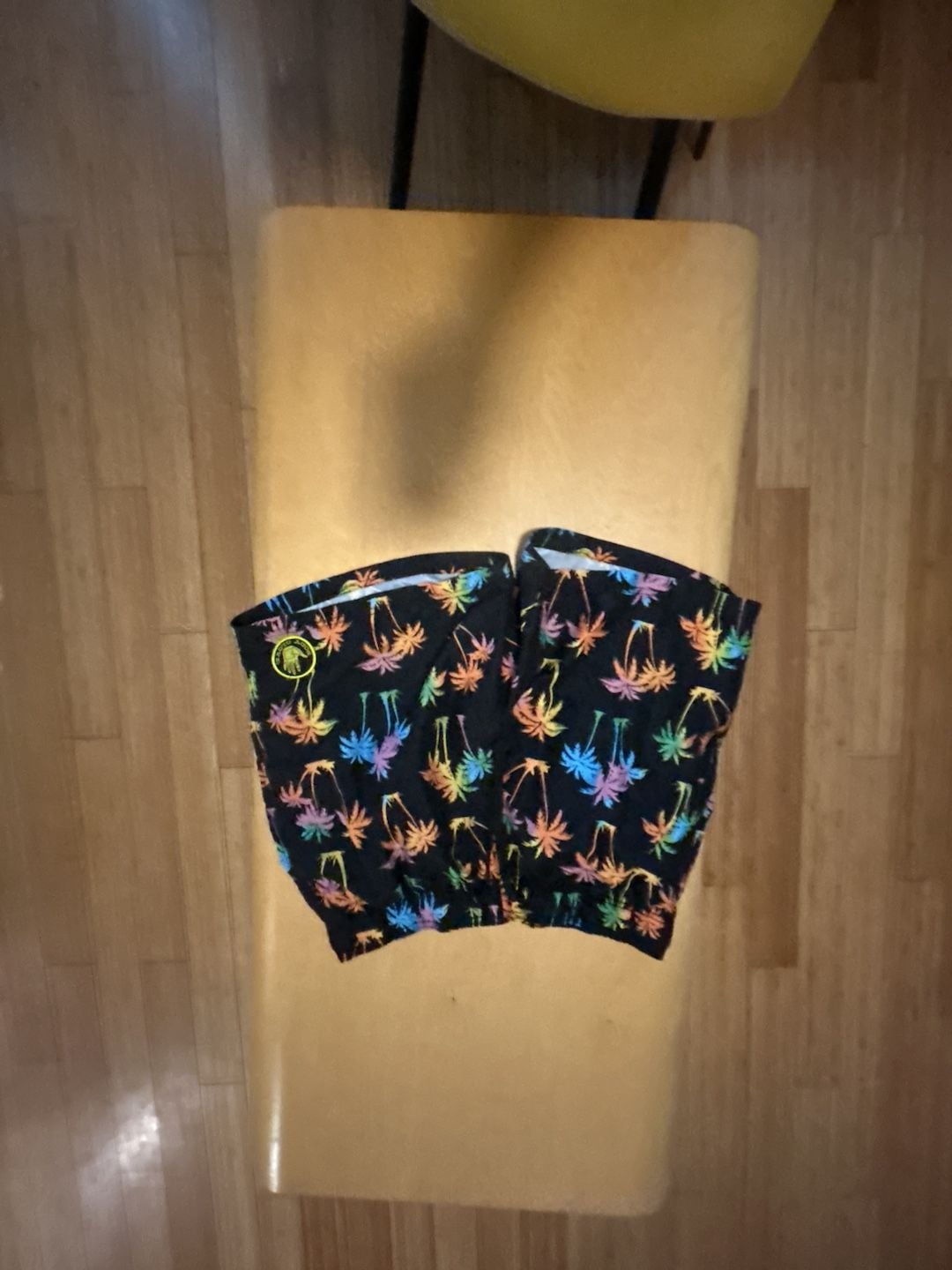 Body Glove Swim Trunks XL/36 Black Palm Tree Print Board Shorts 1