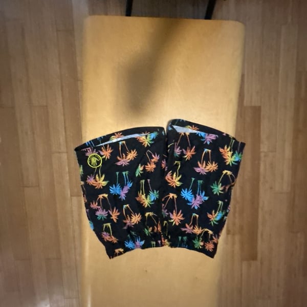 Body Glove Swim Trunks XL/36 Black Palm Tree Print Board Shorts