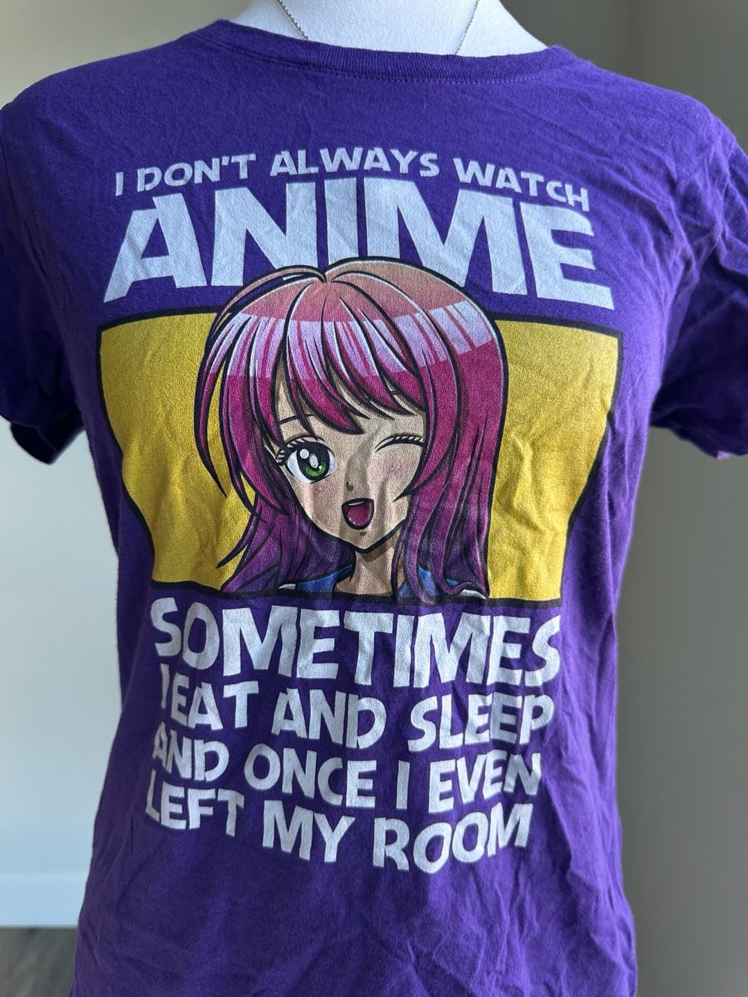 Y2K Port & Company Anime Graphic Tee - Size S 4