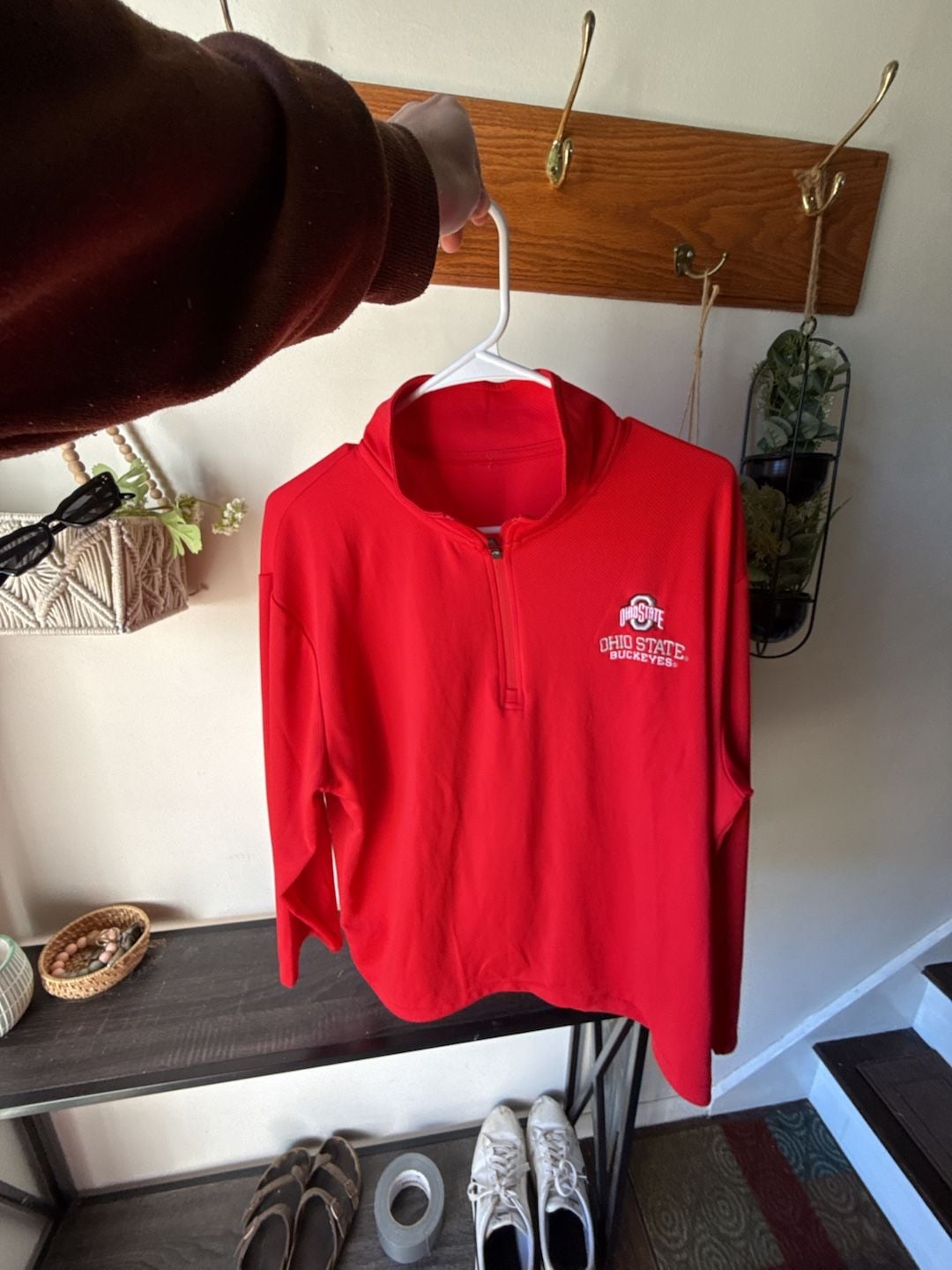 Ohio State Buckeyes Red 1/2 Zip Pullover 5