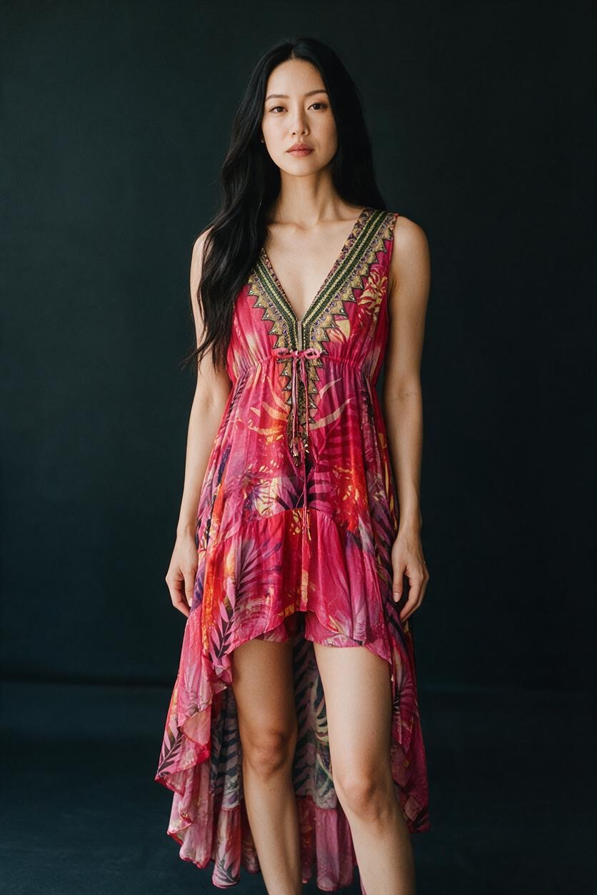 Parides High Low Maxi Dress 2