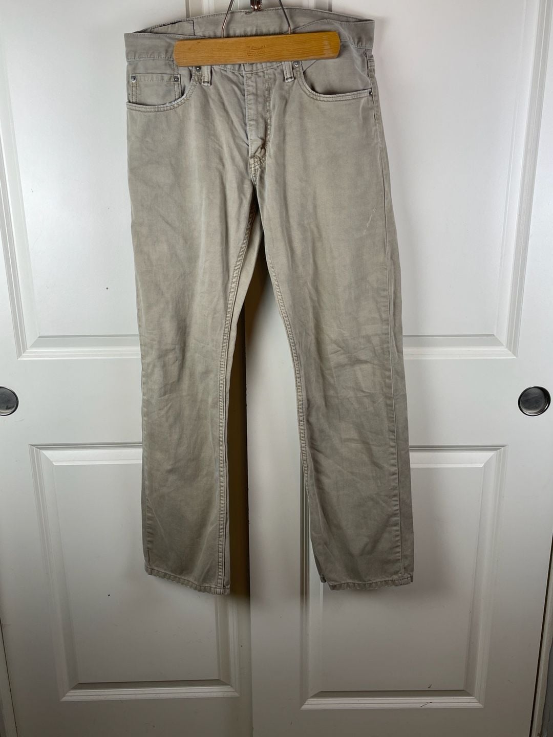 Levi's 514 Straight Pants Size 32x30 Khaki Beige 4