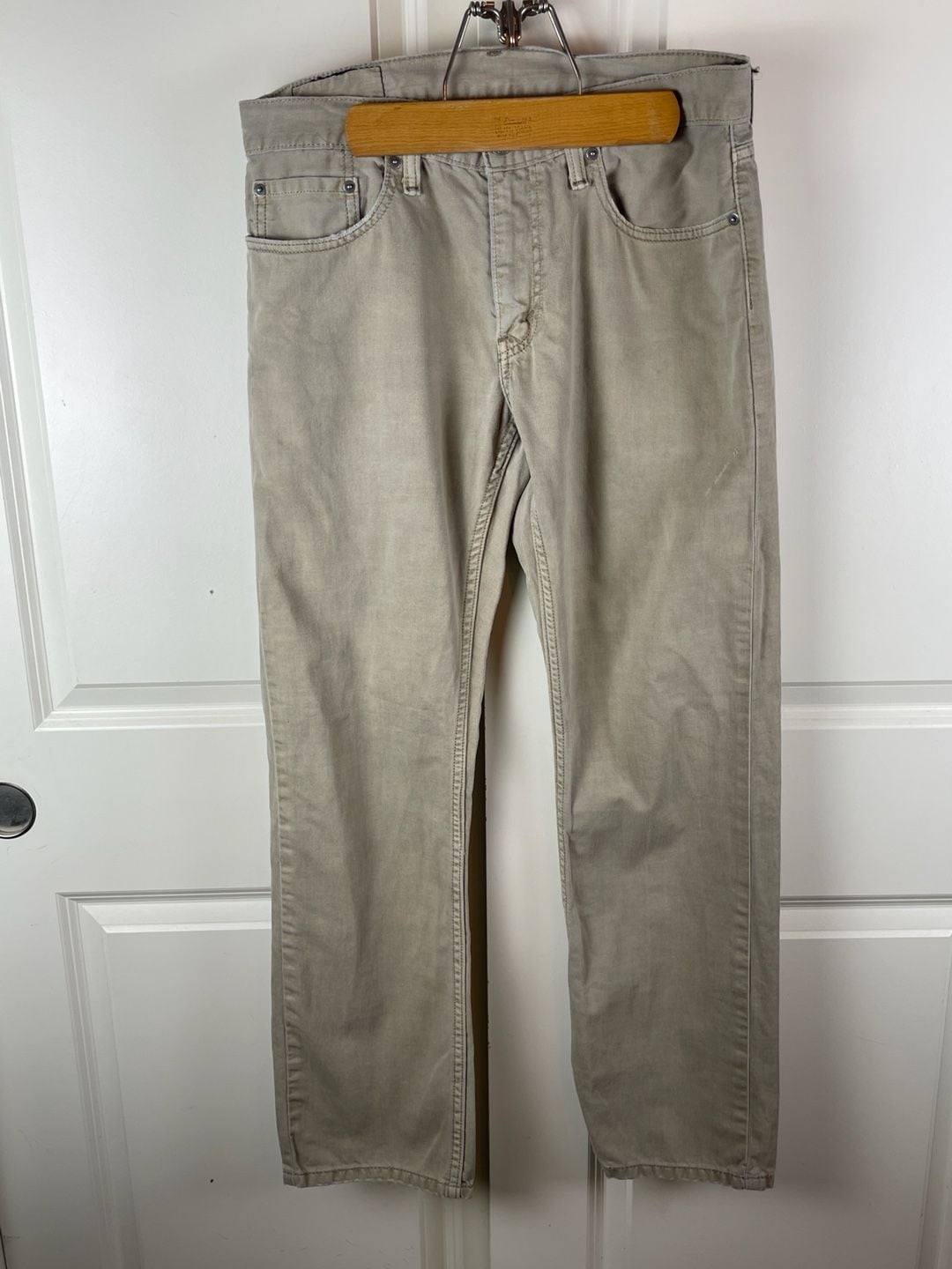 Levi's 514 Straight Pants Size 32x30 Khaki Beige 5