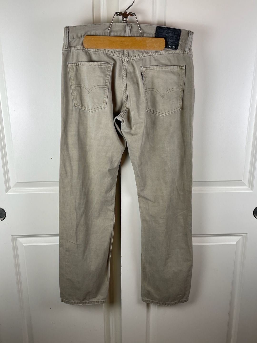 Levi's 514 Straight Pants Size 32x30 Khaki Beige 6