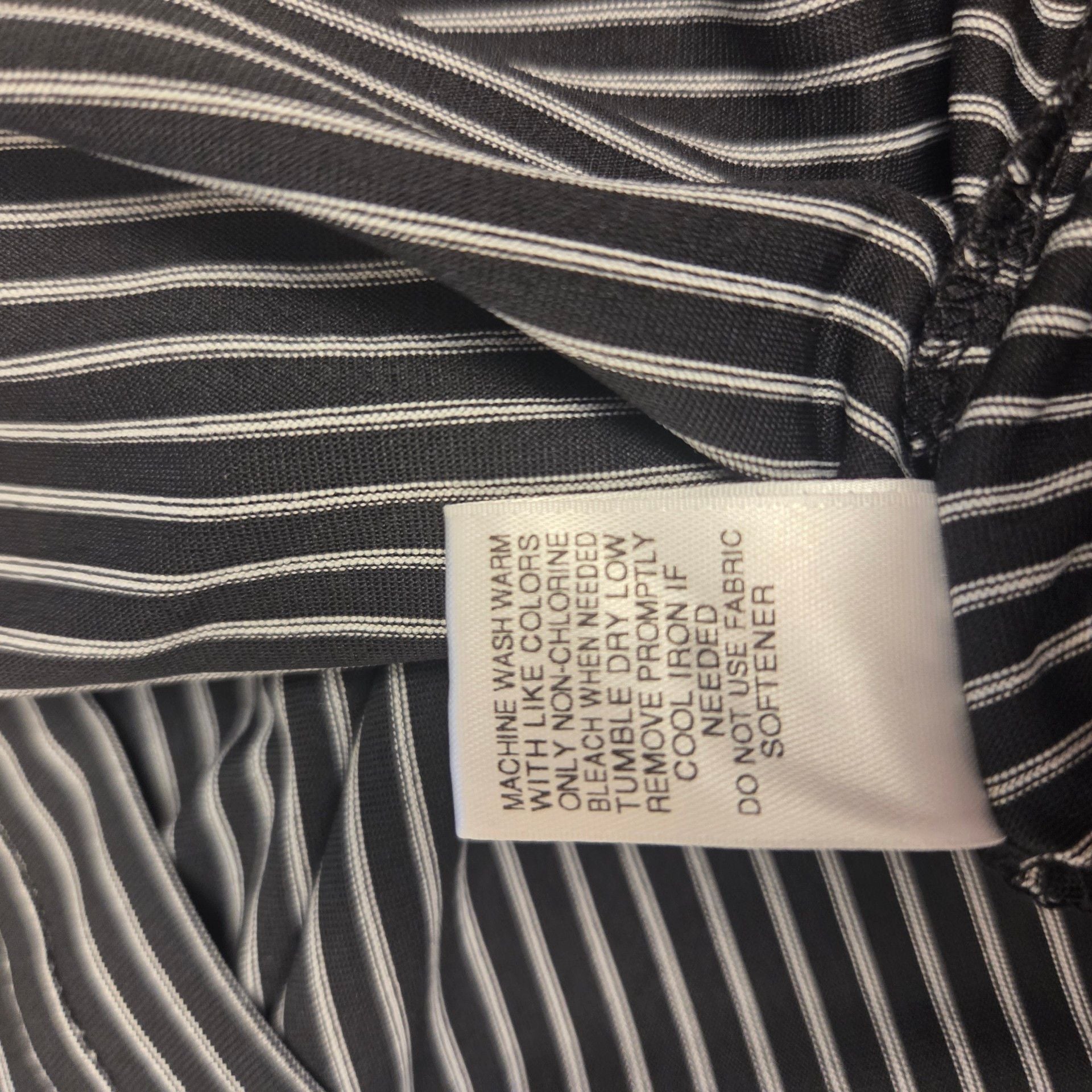 Roundtree & Yorke Performance Polo Size 4XB Black White Striped 6