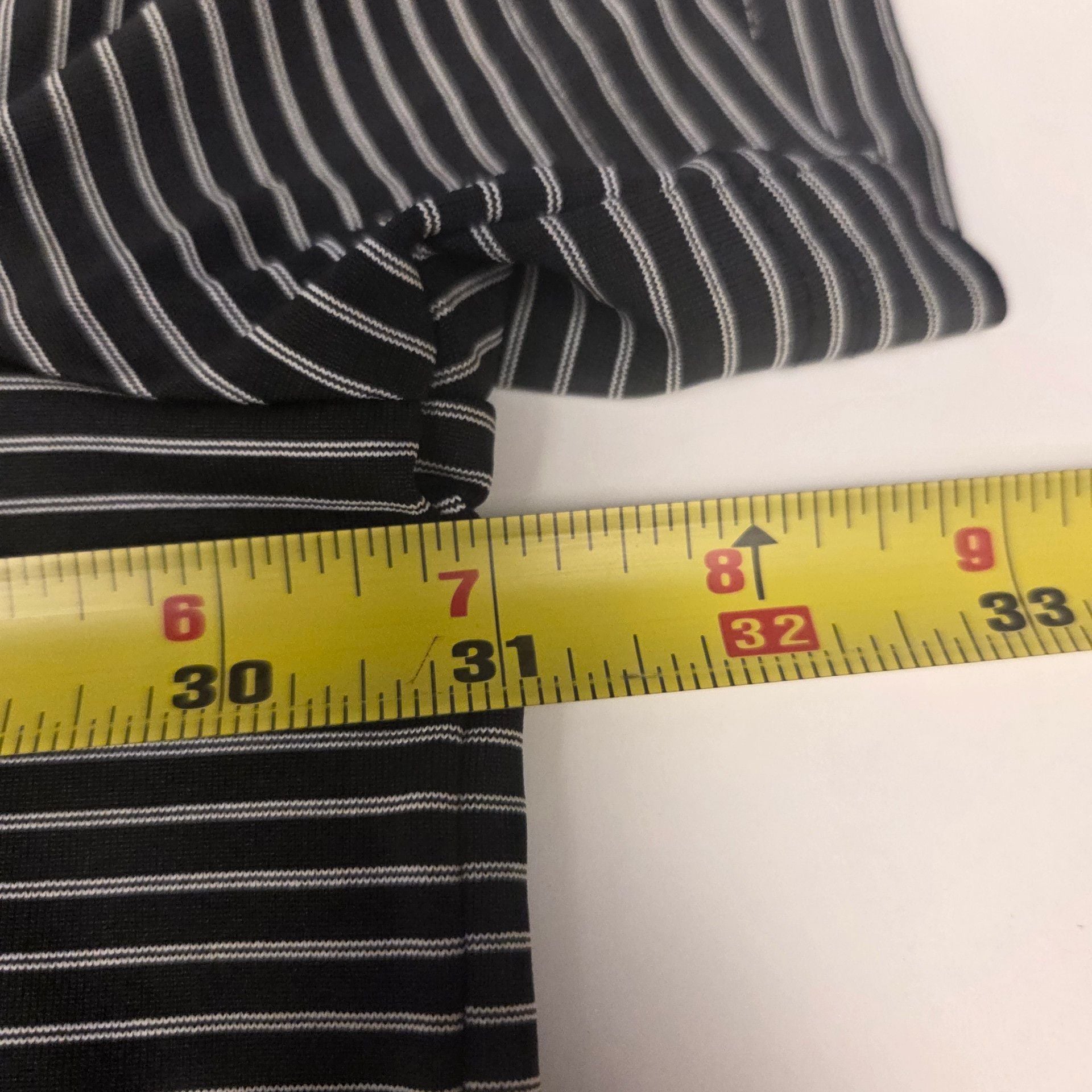 Roundtree & Yorke Performance Polo Size 4XB Black White Striped 11