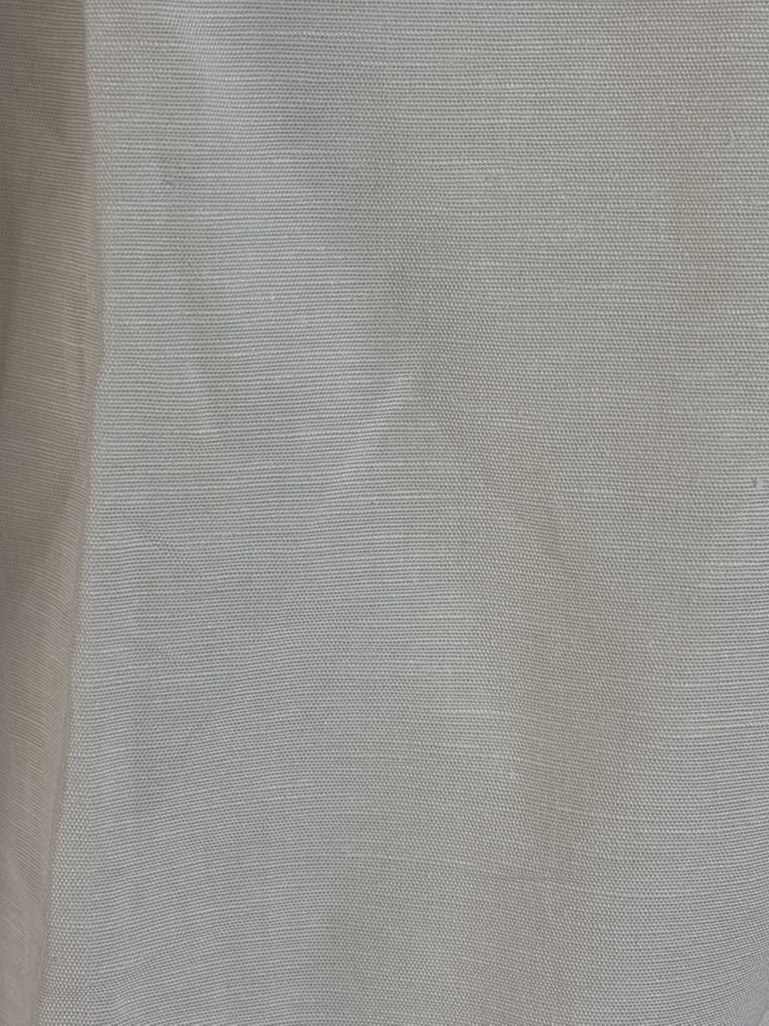 H&M Linen Blend Pants White Wide Leg Pleated Trousers Size 2 5