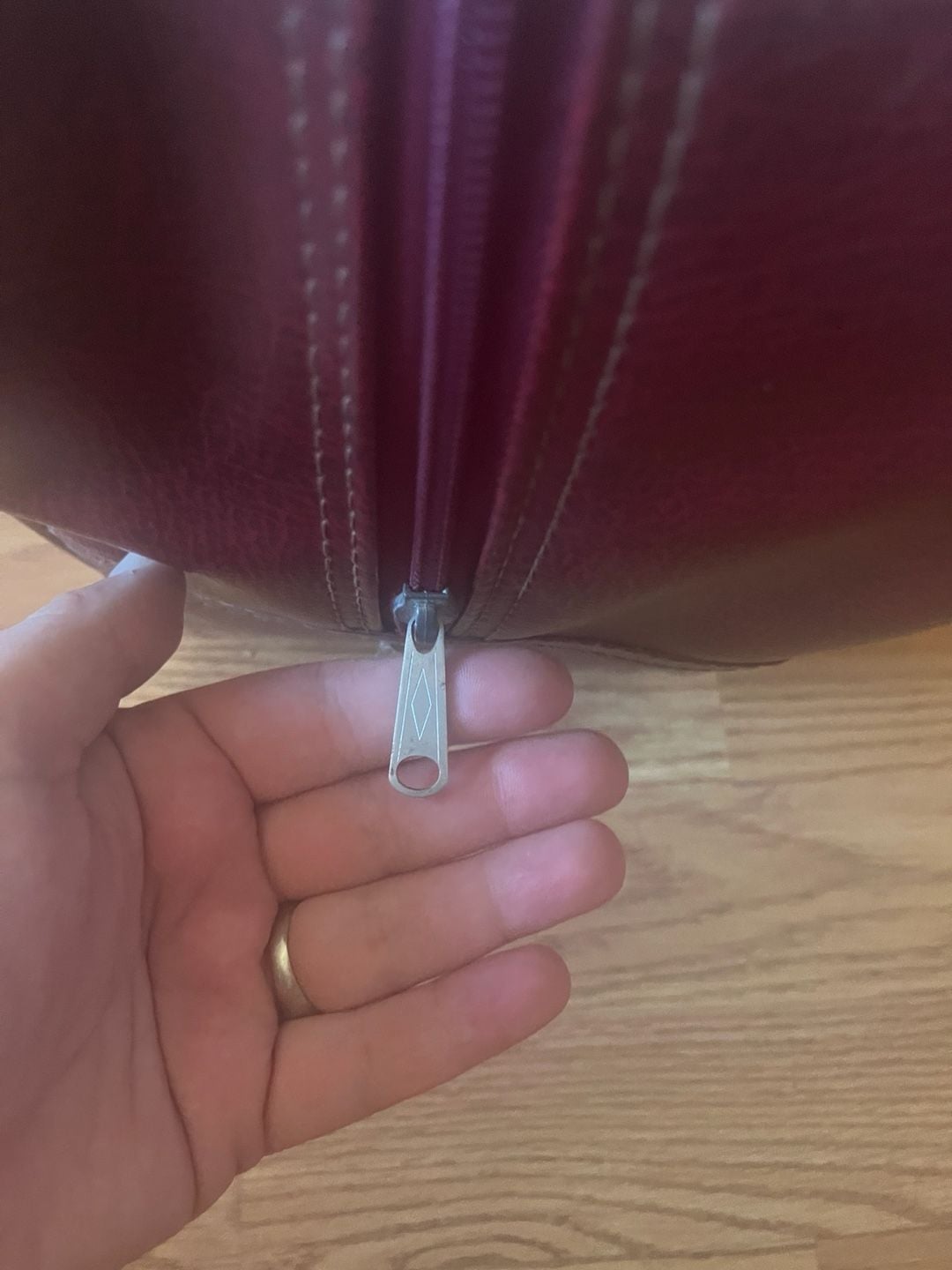 Vintage Bowling Bag Maroon Black Silver Retro Sports Carryall 3