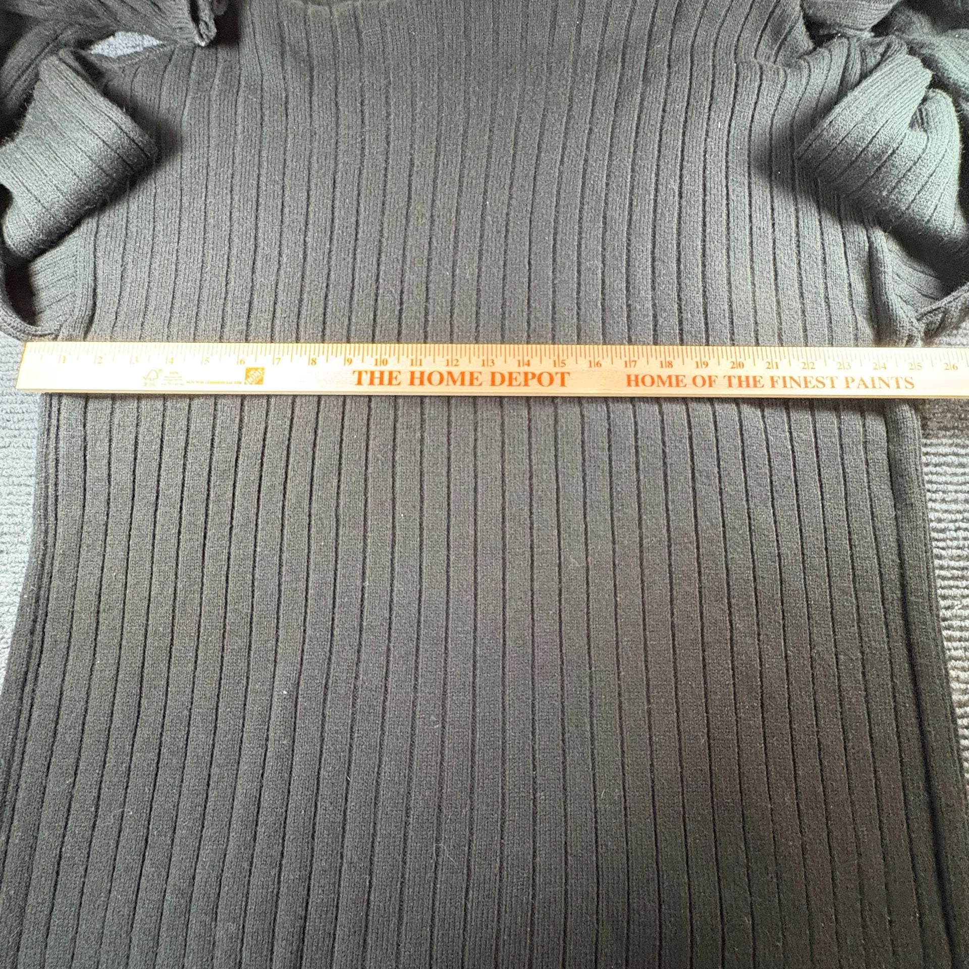 Polo Ralph Lauren Ribbed Turtleneck Sweater Black Striped 9