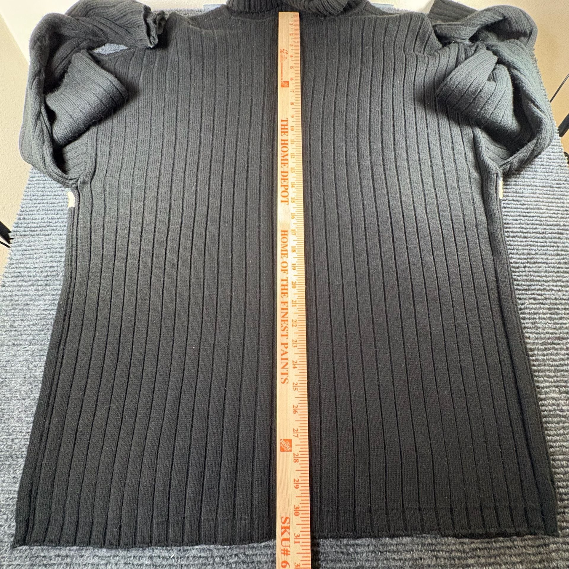 Polo Ralph Lauren Ribbed Turtleneck Sweater Black Striped 11