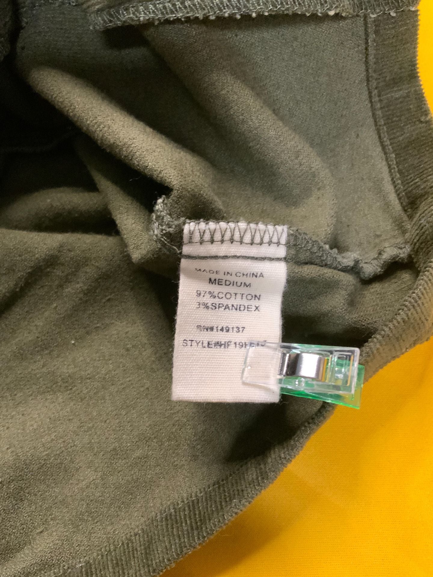 Fashion On Earth Corduroy Women’s Skirt Size M Olive Green 5