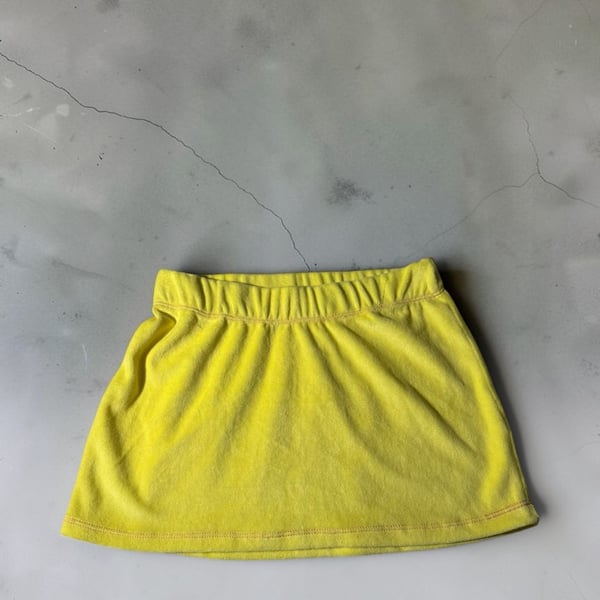 Heart of Sun Terry Cover Up Skirt Sunny Yellow