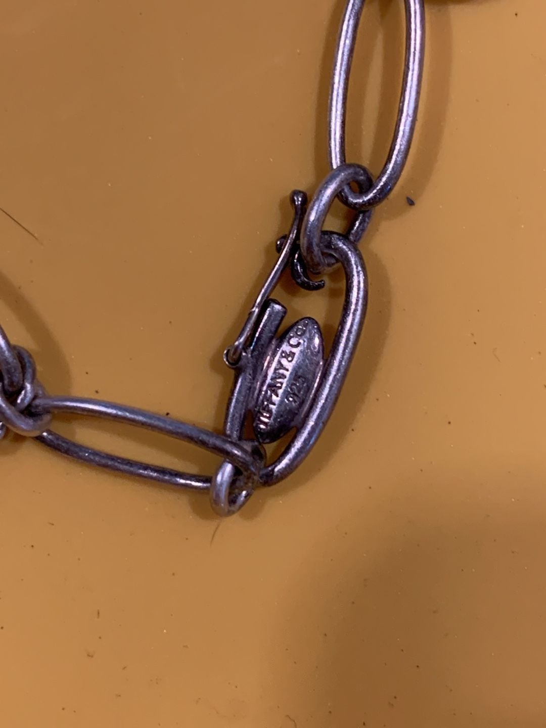 Tiffany & Co. Elsa Peretti Sterling Silver 5-Charm Link Bracelet 7.25 6