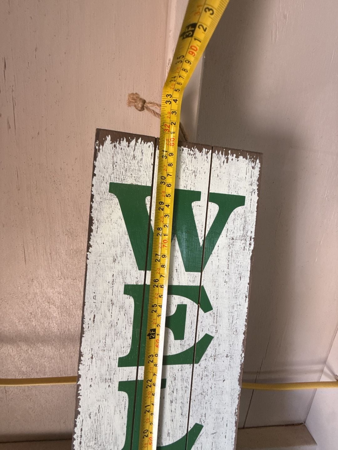 Northlight St. Patrick's Day Shamrock Welcome Porch Board Sign 2