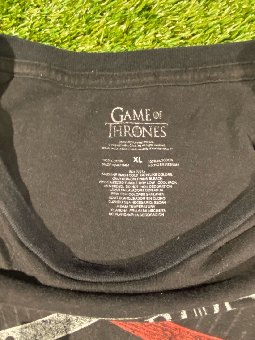 Game of Thrones Targaryen Stark Shield T-Shirt Black Graphic Tee 4