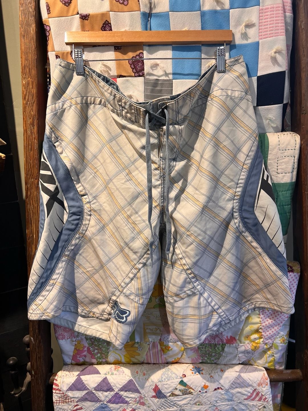 Fox Boardies Size 38 Plaid Board Shorts 2