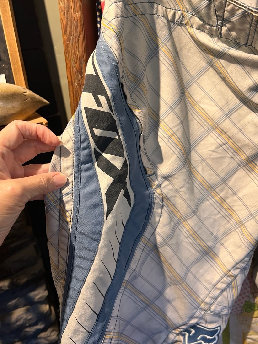 Fox Boardies Size 38 Plaid Board Shorts 3