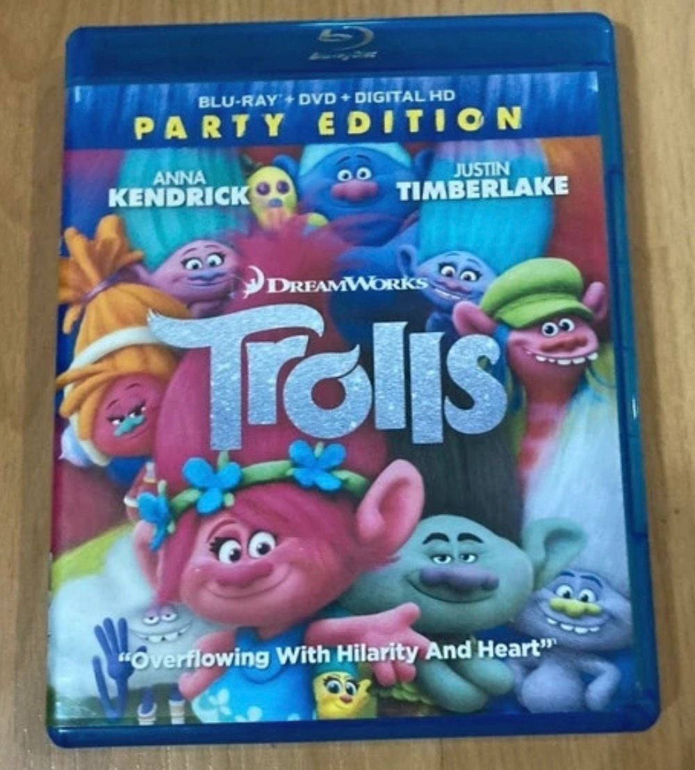 DreamWorks Trolls Blu-Ray DVD Party Edition 1