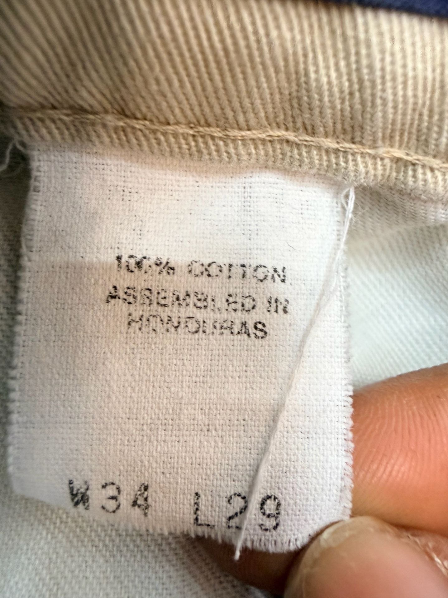 Dockers Classic Fit Pants Size W34 L29 Beige Cotton Twill Chinos 7