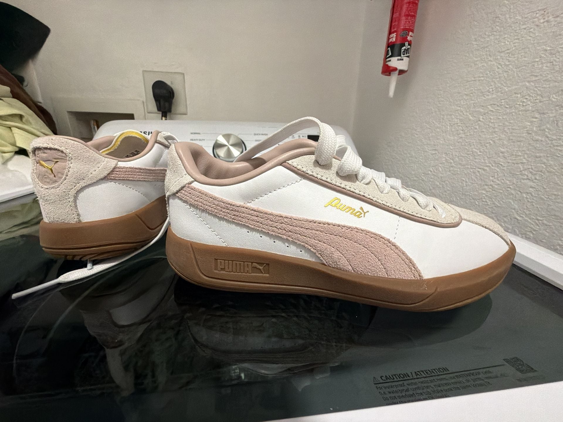 Puma Club II Era Sneakers White Pink Gum 5.5 Women’s 3