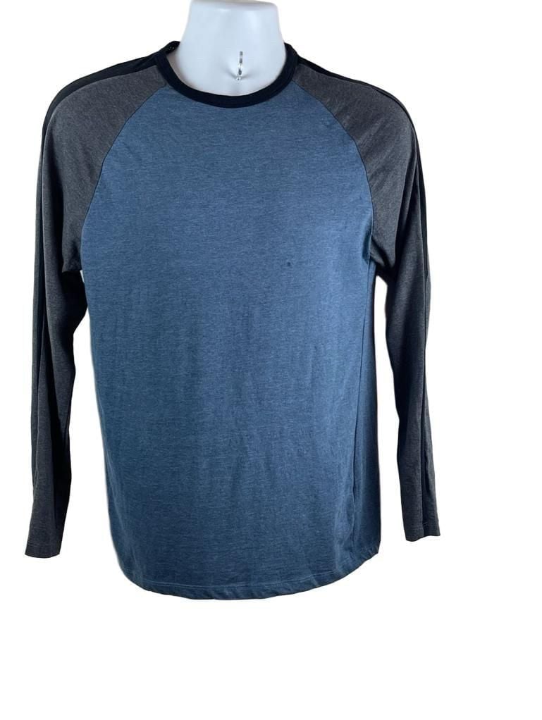 MBX Premium Goods Long Sleeve Baseball Shirt Size Small Blue Gray 2