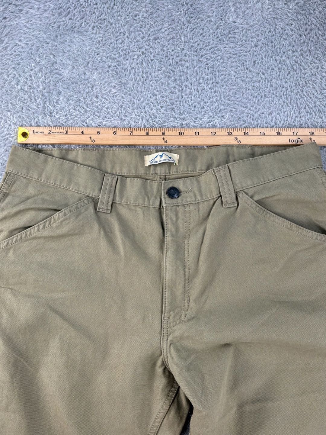  36-32 Blue Mountain Carpenter Pants Tan Cotton Workwear 11