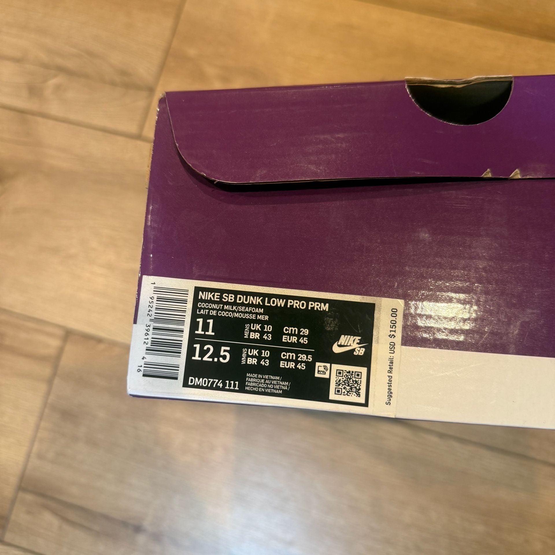 Nike SB Dunk Low Mummy Size 10 Coconut Milk 8