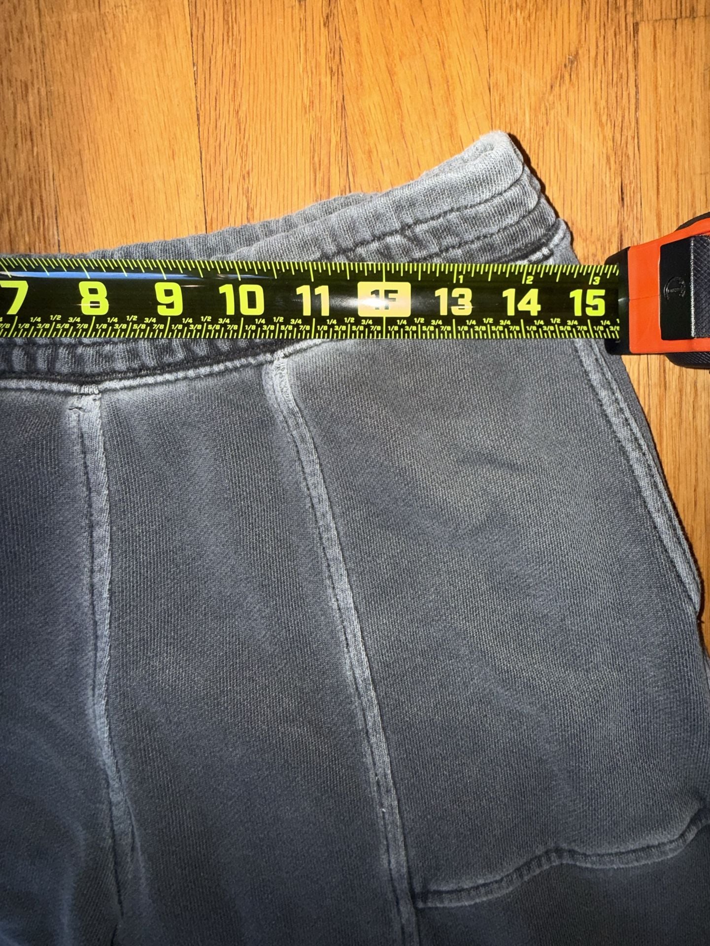 Aerie Gray Mineral Wash Wide Leg Sweatpants Terry Knit Seamed Sweatpants S 7