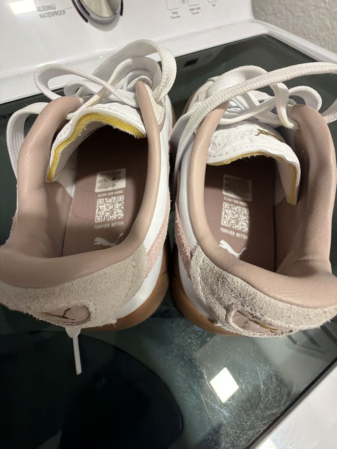 Puma Club II Era Sneakers White Pink Gum 5.5 Women’s 7