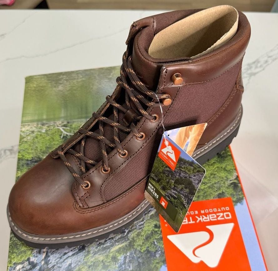 Ozark Trail OT Roofer Boot Size 10.5 Dark Brown Leather 8