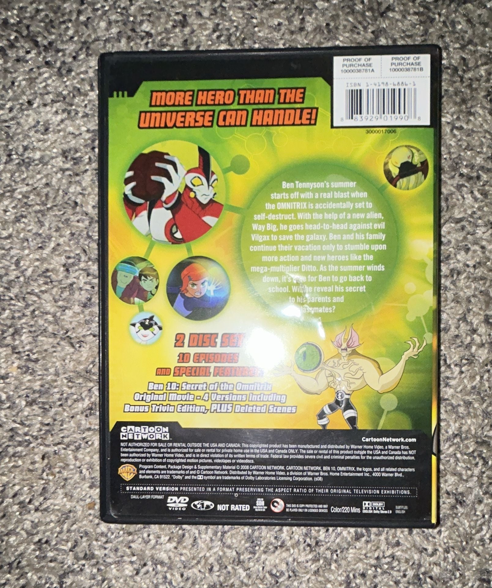Ben 10 The Complete Season 4 DVD Cartoon Network 2