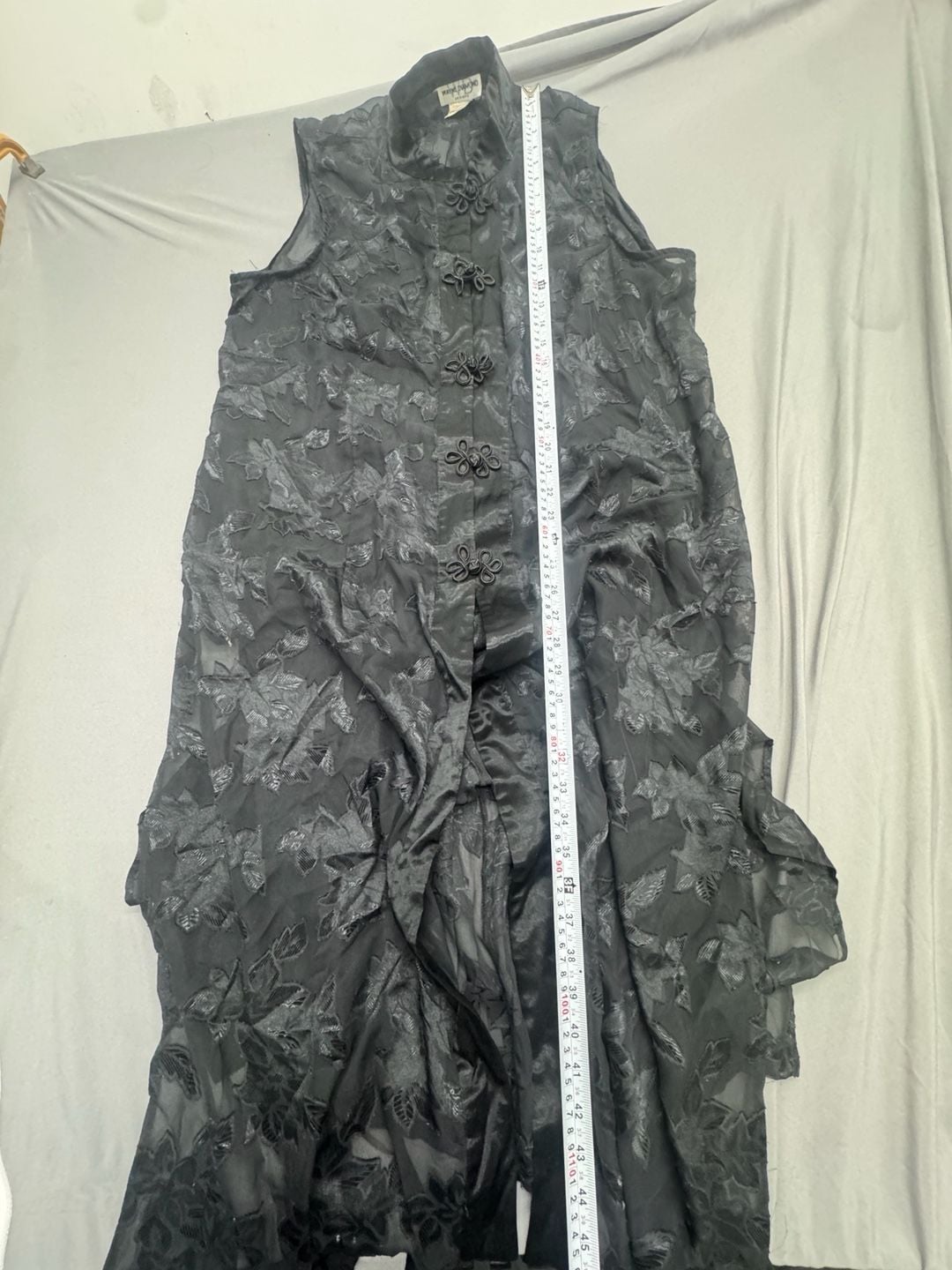 Wayne Diamond Designs Black Sheer Burnout Floral Dress 3