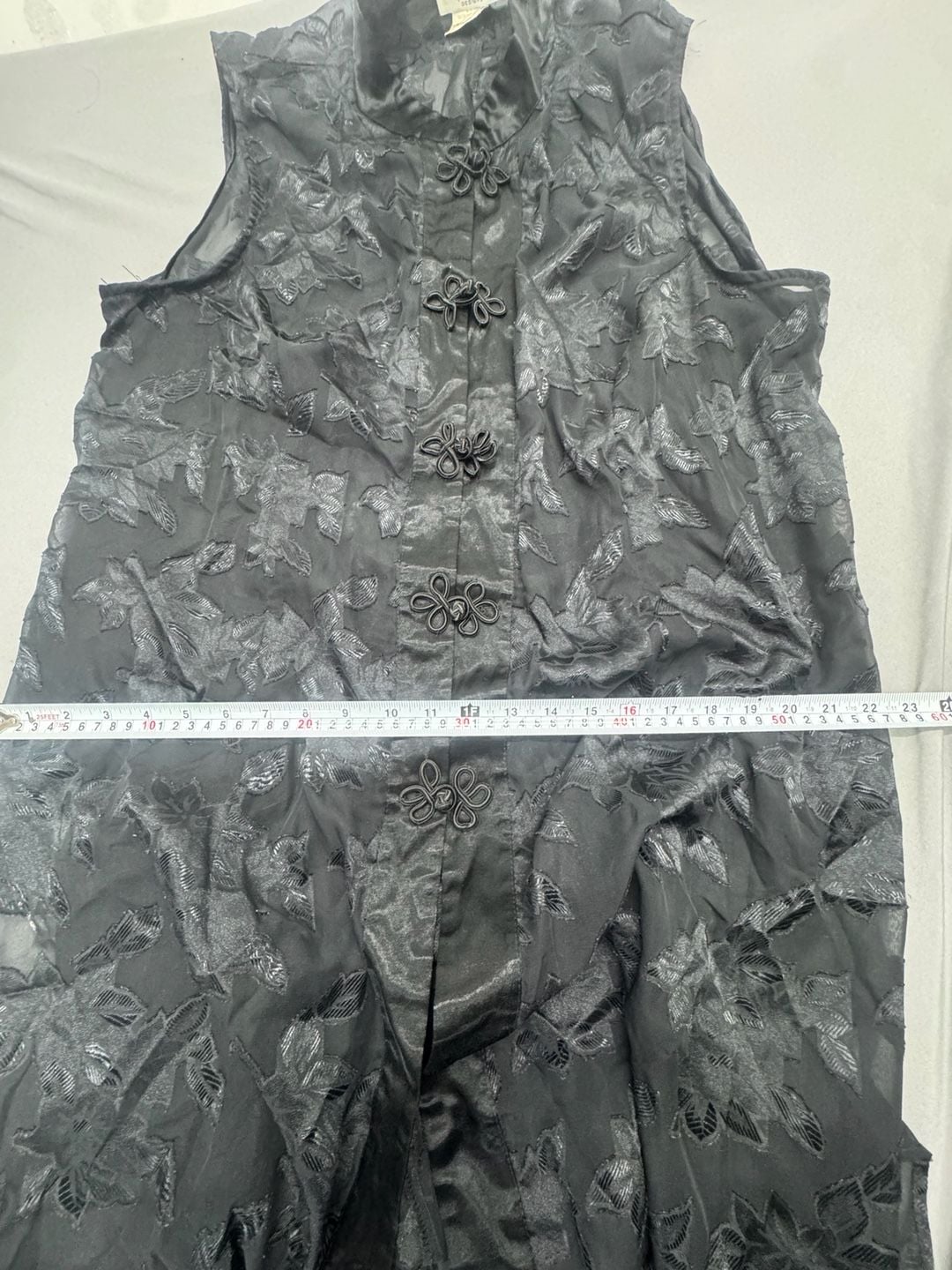 Wayne Diamond Designs Black Sheer Burnout Floral Dress 4