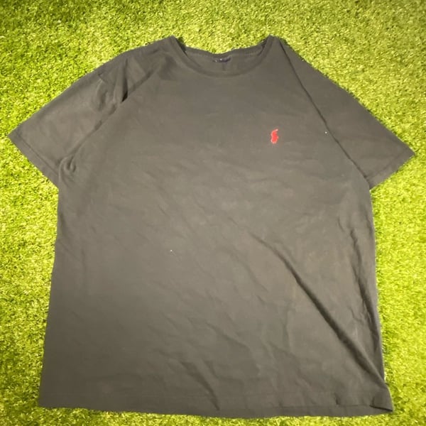 Polo Ralph Lauren Classic Fit T-Shirt Black Red Pony Logo