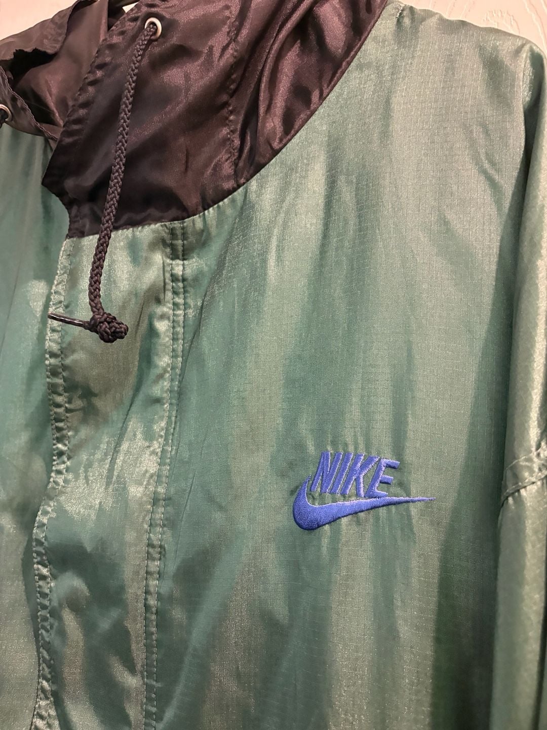 Nike Vintage Anorak Windbreaker Jacket Green Blue Black 3